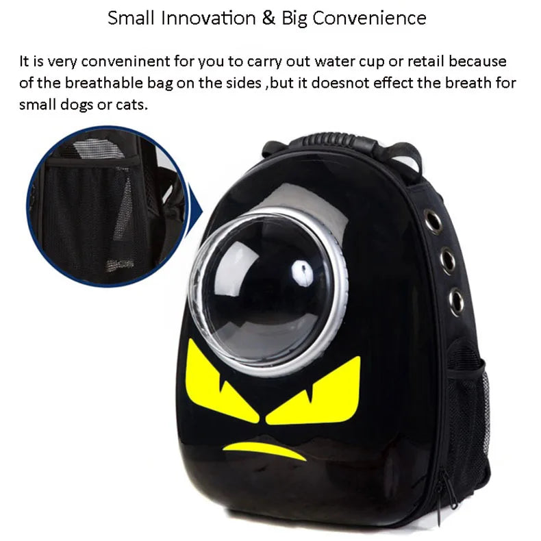 Space Capsule Pet Backpack – Astronaut Bubble Carrier for Cats