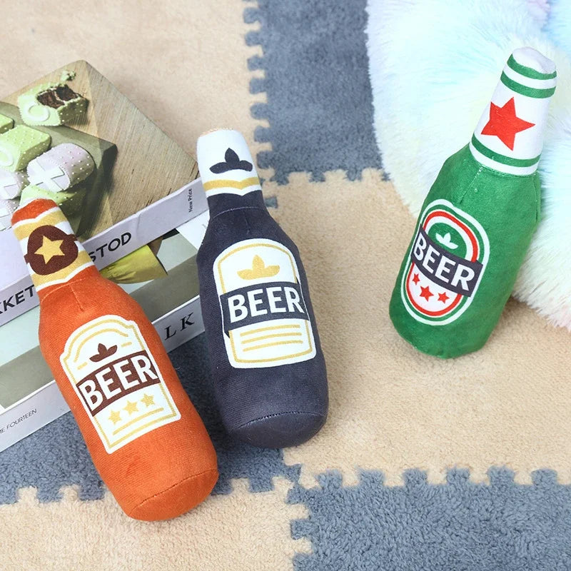 Dog Toy Beer Bottle