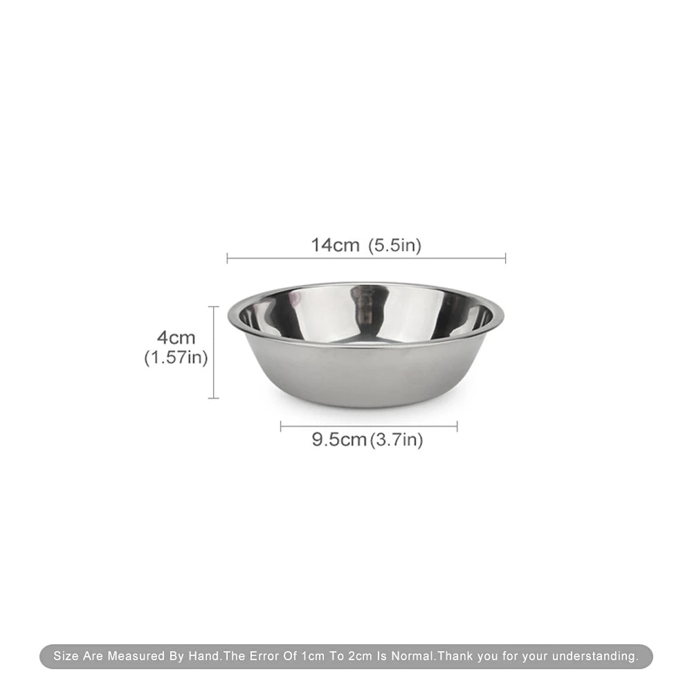 Stainless Steel Dog Bowl & Cat Feeding Bowl