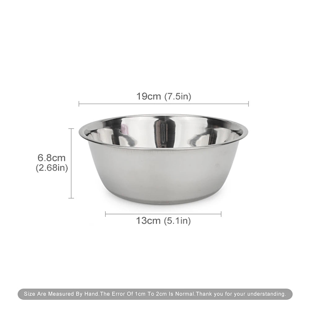 Stainless Steel Dog Bowl & Cat Feeding Bowl