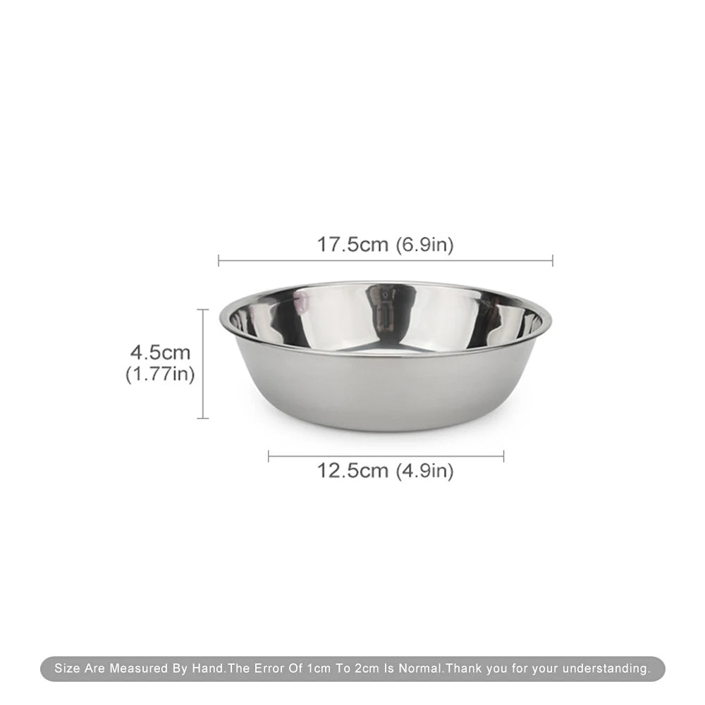 Stainless Steel Dog Bowl & Cat Feeding Bowl
