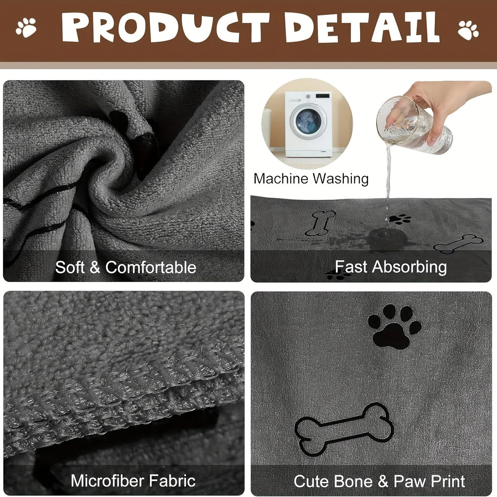 Quick-Drying Microfiber Dog Cat Towel