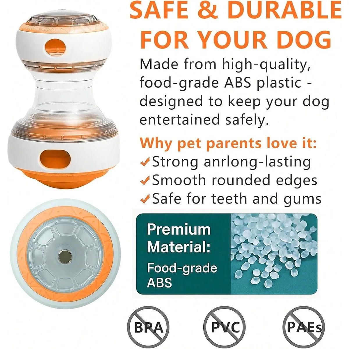 Interactive Dog Treat Dispenser Toy
