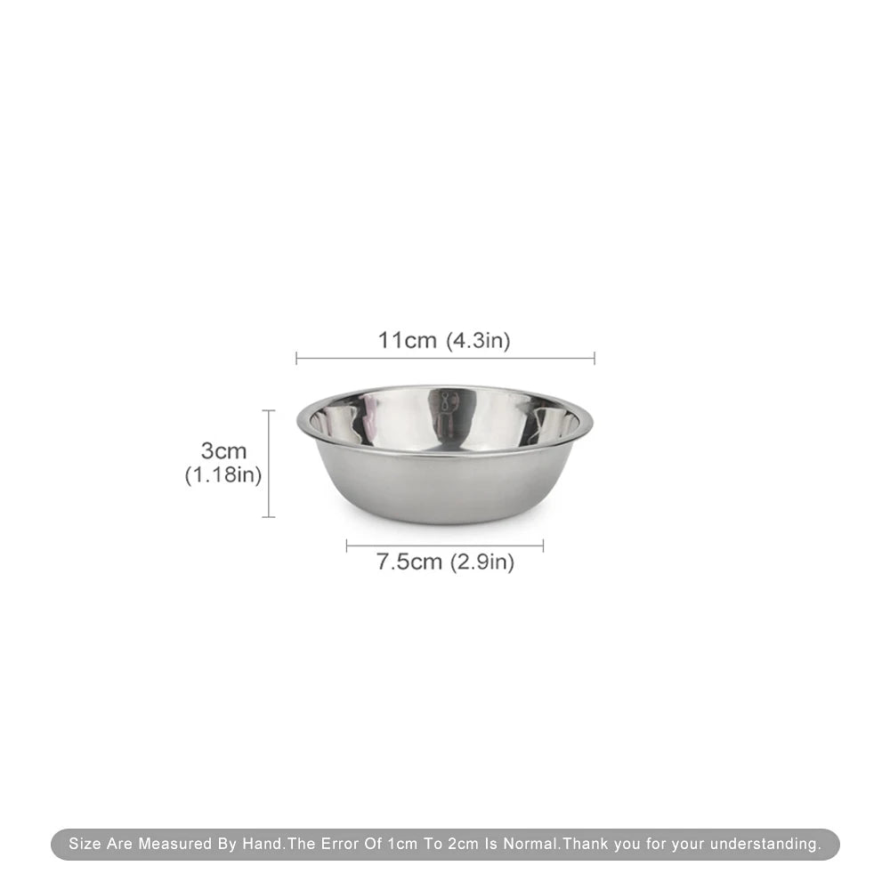 Stainless Steel Dog Bowl & Cat Feeding Bowl