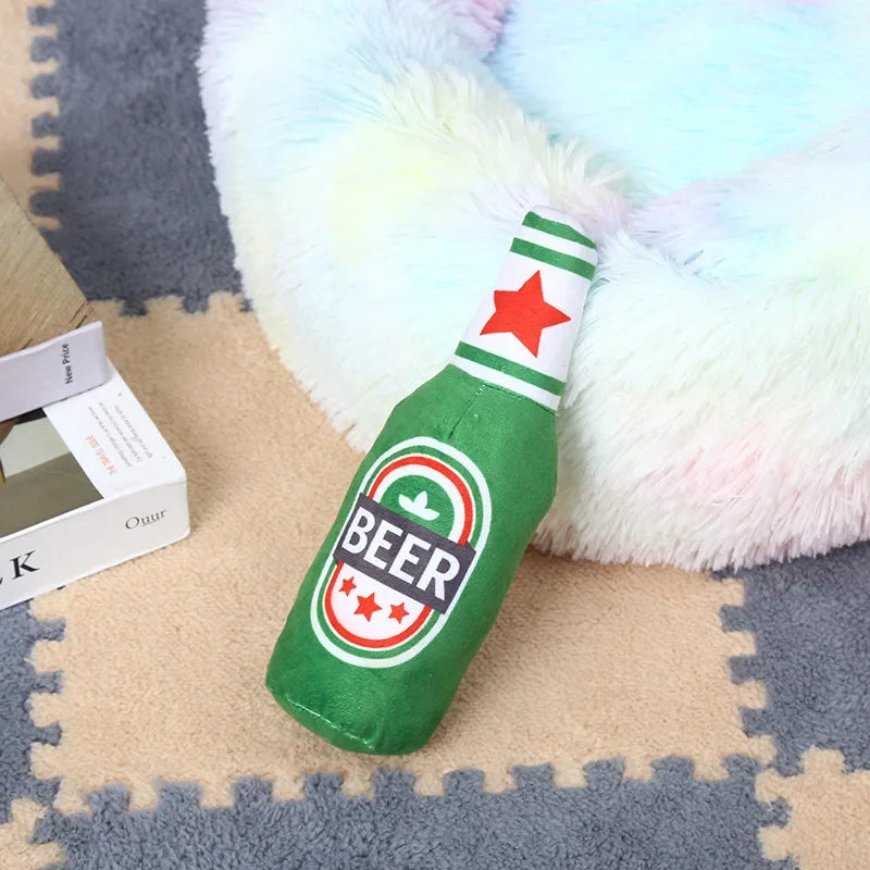 Dog Toy Beer Bottle