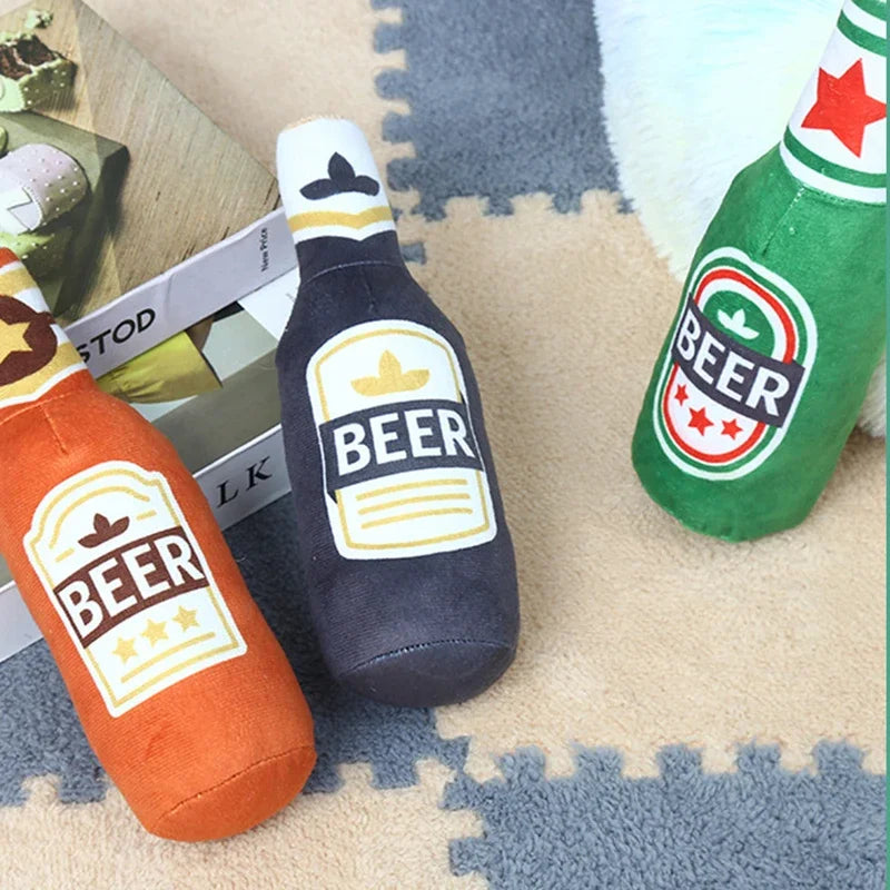 Dog Toy Beer Bottle