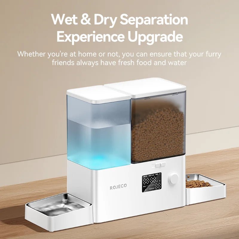 ROJECO Smart Auto Feeder & Water Fountain