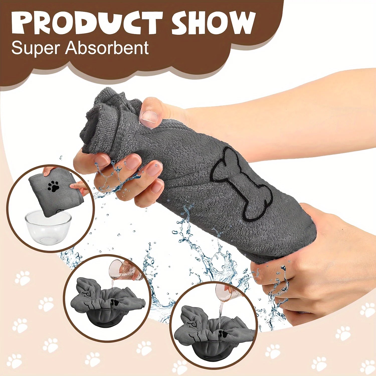Quick-Drying Microfiber Dog Cat Towel