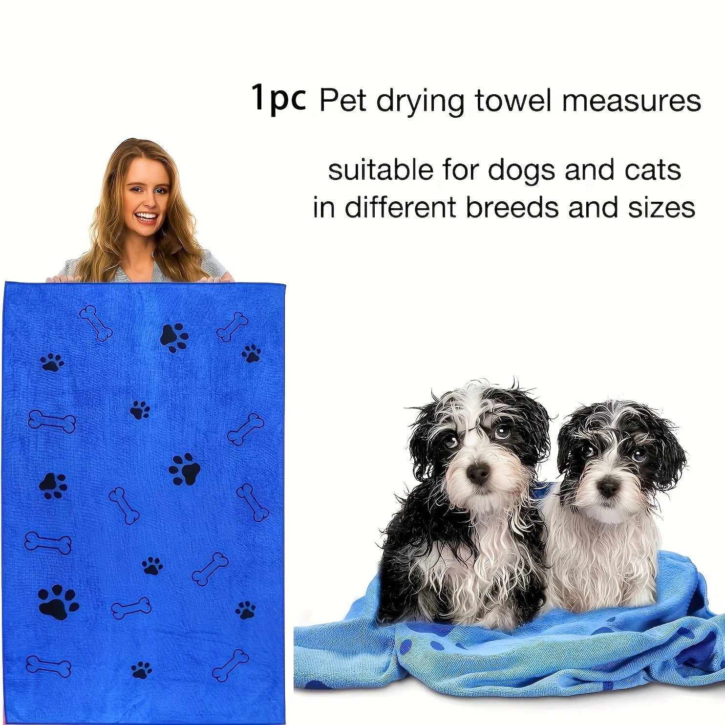 Quick-Drying Microfiber Dog Cat Towel