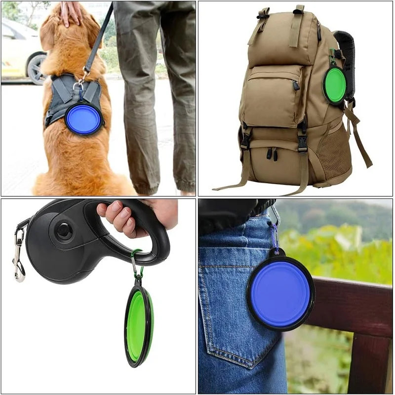 Portable Pet Food & Water Bowl